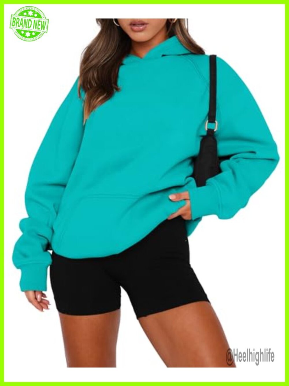 Women Pullover Hoodie Long Sleeve Kangaroo Pocket Fleece Sweatshirt